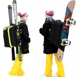 Snowboardbindingen Skirugzakken Tas voor skischoenen Helm ophangen Ski's of snowboard Waterdicht Nat en droog scheidingsruimte a7341 231109