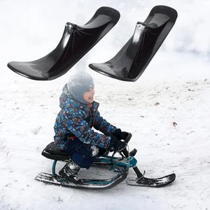 Fijaciones de snowboard Scooter de nieve Kit convertidor de accesorios de conversión de esquí Tabla Portaesquís Trineo Scooter Rueda Niños Patín de esquí eléctrico 231109