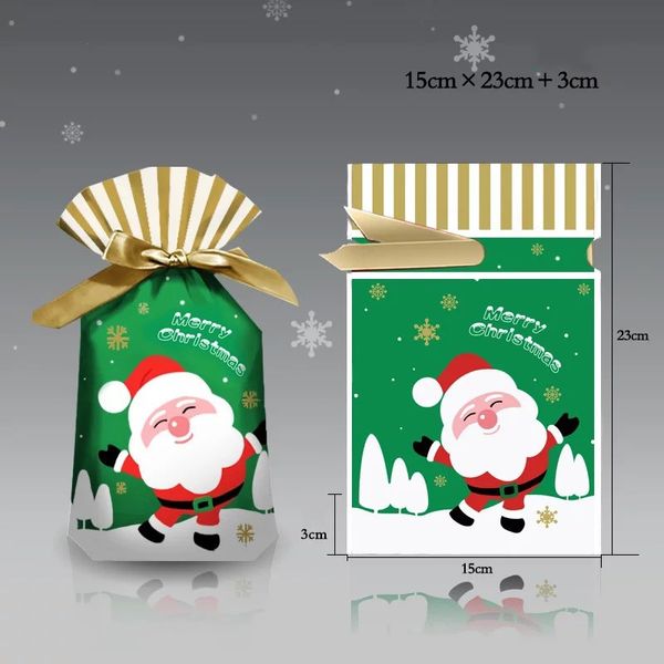 Copo de nieve Árbol de Navidad Bolsas de regalo Bolsa de embalaje para hornear Cajas de dulces Decoraciones navideñas para el hogar DHL GRATIS