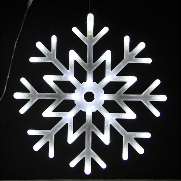 Snowflake Light String LED Lampe de fée de neige Décoration pour arbre de Noël Centre commercial en plein air 40cm Décor du festival imperméable 201128