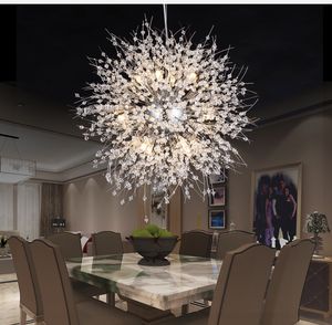 Sneeuwvlok Moderne Crystal Kroonluchter Nordic Stijl LED Lamp Creatieve Persoonlijkheid Crystal Model Atmosfeer Hanglamp Armatuur