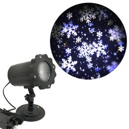 Projection de flocon de neige légère neige extérieure étanche décorations de Noël festive atmosphère projecteur de Noël lumières 240409