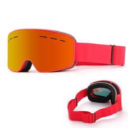 Snowledge Lunettes de Ski Équipement de Protection Lunettes de Sports de Neige d'hiver avec Protection UV Anti-buée pour Hommes Femmes