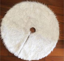 Snowy White Plux Christmas Tree jupe ornements de Noël Grands 78 cm Round Mat Party Party Home Decorations Fays Fourniture Fourniture1102712