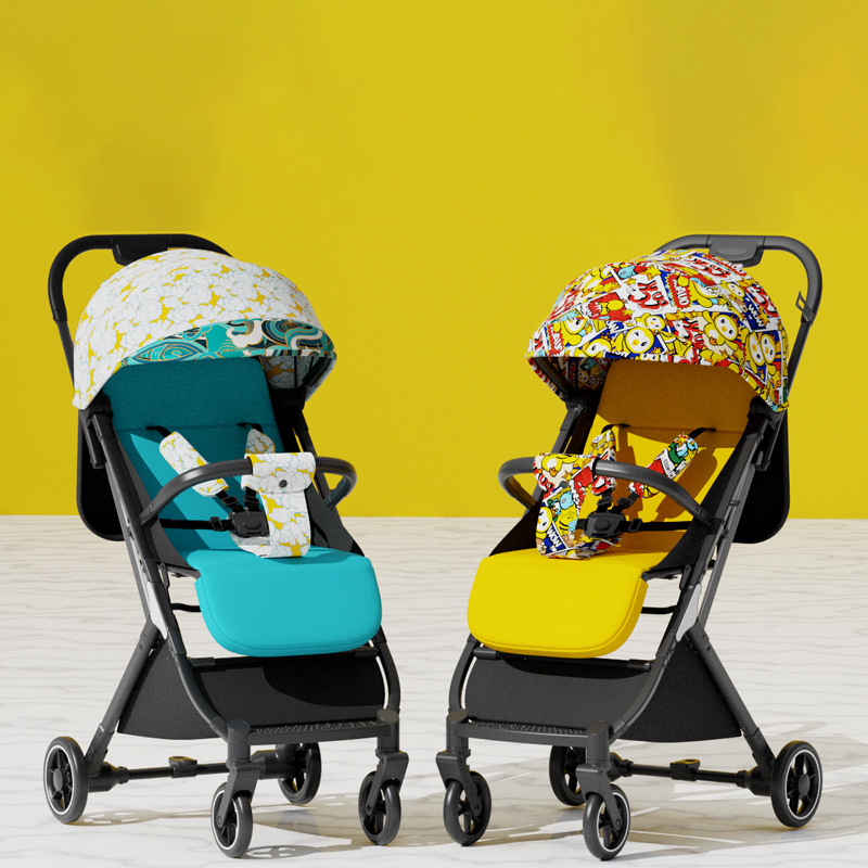 Snpbaby Ultra-Light wózki przenośne siedzenie rozkładane składane dwukierunkowe proste nowo narodzone dziecko dziecięce dziecko wysokie krajobraz samochodowy
