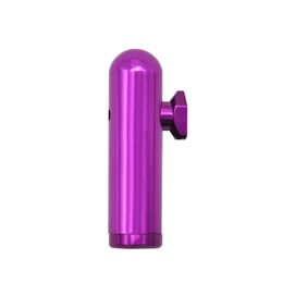 Bouteille de tabac à priser en alliage d'aluminium Pipe à fumer nasale Portable en métal Bullet Rocket Snuffs Snorter Distributeur de reniflement durable Sniffer Bongs HY0127