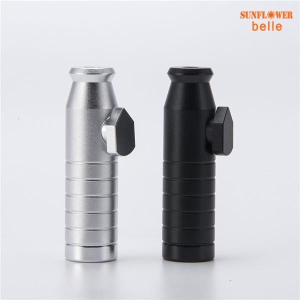 Snuff Bullet Smoke avec finition mate contient 3g 58mm en alliage d'aluminium, reniflard de tabac Portable, tuyau métallique pour fumer 153