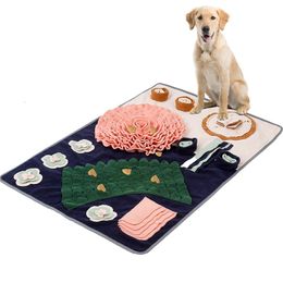 Snuffle Mat voor honden interactief voerspel met niet -slip bodem pad hondentraktaties voeding moedigt natuurlijke foerageervaardigheden aan 240328