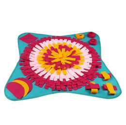 Tapis de reniflage pour animaux de compagnie, tapis d'alimentation pour chiens, jouets Puzzle interactifs durables, encourage les compétences naturelles de recherche de nourriture