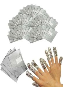 Faire tremper la feuille de ongles 100pcslot en aluminium en aluminium Art de ongles Faire tremper en acrylique gel enveloppe de l'ongle polonais enveloppement de déménagement 1461450