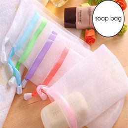 Bolsa de jabón, esponjas, malla de espuma, guante enjabonado para limpieza de espuma, red de baño, guantes de baño Mesh304J