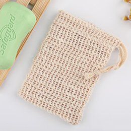 Zeep Blister Mesh Double-Layer Soap Net Foaming Net Easy Bubble Mesh Bag Zachte Comfortabele Zeep Sack Saver Pouch Trekkoordhouder WVT0510