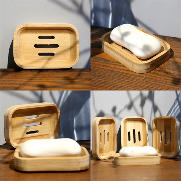 Soap Dish Natural Bamboo Hotel Hotel Toilet Soaps Boîtes quotidiennes Lavage de maison Hand Supplies Crempades 4 5SL Q2