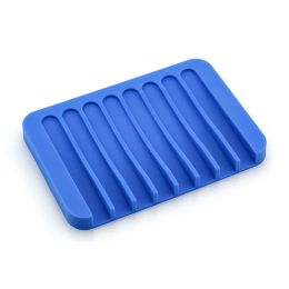 Porte-savon avec porte-savon en silicone pour douche Salle de bain Porte-savon cascade auto-videur 16 couleurs sortie d'usine