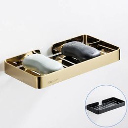 Zeepbakjes 304 roestvrij staal zeephouder zwart zilver geborsteld rosé goud wit opbergruimte douche zeepbakje plank voor keuken toilet badkamer 230926