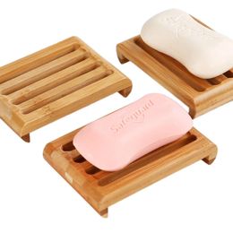 Porte-savons 50 pièces porte-savon en bambou naturel porte-plateau porte-savon de salle de bain plaque boîte conteneur 231024