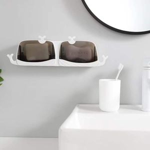 Soap Derees Dish Paste Wall Monted Holder Toilet Rack Punch-Vrije afneembare schijf badkamer accessoires boxsoap