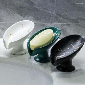 Soap Dishes European Luxury Marble Ceramics Masoap Dish El Badkamerafvoerdoos Porselein Voorkom stilstaand wateropslag
