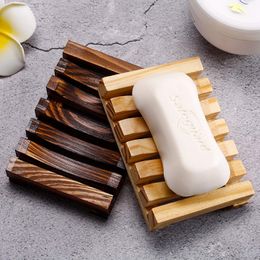 Soap Derees Natural Bamboo Bath Holder Case Lade HOUTEN voorkomen meeldauwafvoer badkamer toilet gereedschap