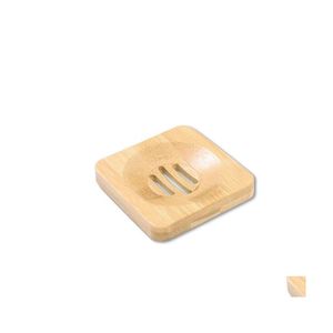 Soap Derees Natural Bamboo Soap Dish Simple Holder Rack Bleed Tel Tady Soap Holders Case 3 Styles 549 R2 Drop Delivery Home GA Dhrdq