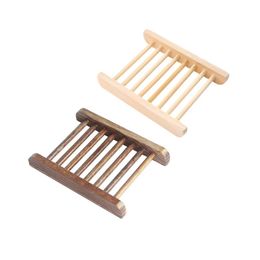 Jaboneras de madera natural, soporte para bandeja de jabón, almacenamiento de platos, plato de ducha para baño, organizador de jabonera para lavado de baño en casa