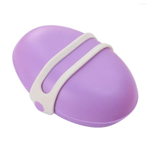 Porte-savon Silicone Portable Boîte Joint Étanche Conteneur Salle De Bains Mallette De Rangement Titulaire Avec Couvercle Pour Douche