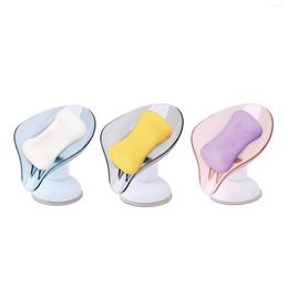 Soap Derees Suction Cup Dish Holder Leaf Shape Zelfaflatende Saver Box niet geslagen voor douche badkamer keuken#002