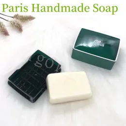 Savon H logo Savon fait à la main pour hommes Femmes salle de bain Utiliser une belle odeur de savon de luxe Designer Paris Body Clean Soaps Top Quality 50g Nouveau A