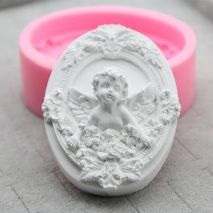Savon Silicone Craft mignon Baby Angel Forme Soap Form Candle Moule de bougie DIY PLOTER