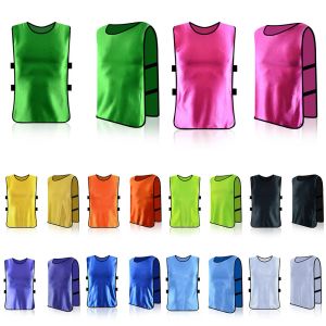 Voetbal volwassenen kinderen voetbal Vest Jerseys snel drogen sporttraining slabbetjes vesten basketbal cricket voetbal voetbal rugby mesh