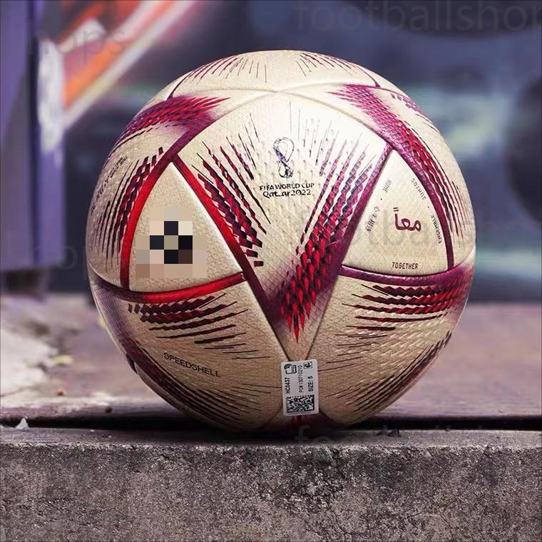 Bola de futebol 2022 Final da Copa do Mundo dedicada de alta qualidade Futebol de futebol PU Craftsismo