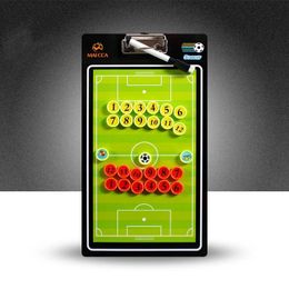 Voetbalbal tactisch bord magnetisch voetbal ingebouwde klembord draagbare onderwijsbord PVC Wearproof Strategy Board 240507