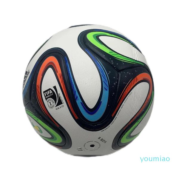 Balones de fútbol al por mayor R mundial de tamaño auténtico 5 fútbol de fútbol material de chapa de fútbol jabulani brazuca