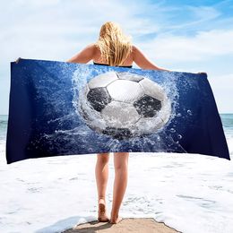 Toallas de baño de toallas de fútbol para hombres toalla de fútbol toalla para niños toalla de poliéster personalizada para toalla de 100x200