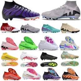 Soccer Cheat Outlet Mens Kids Superfiy 9 Brilliance IX Elite Mercurlal FG California Voltaje Purple Tn Sunset Marcus Rashfords FG Rising Gem Strike Football Boot