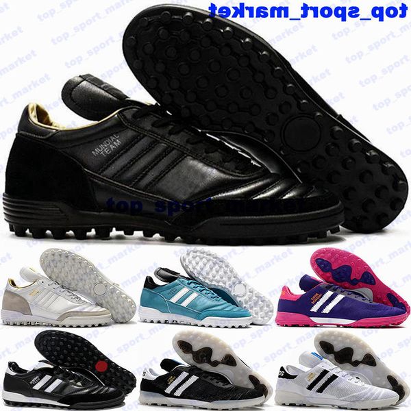 Crampons de football Chaussures de football Copa Mundial 21 Bottes de football en gazon intérieur Taille 12 Us12 Us 12 Mundial Team 20 TF Hommes Baskets botas de futbol 9721 Eur 46 Blanc Designer Doré