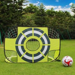 Objetivos de fútbol Objetivo de fútbol portátil para fútbol Net Neta Puerta plegable Entrenamiento y ejercicio de fútbol de pasto resistente a la hierba de impacto