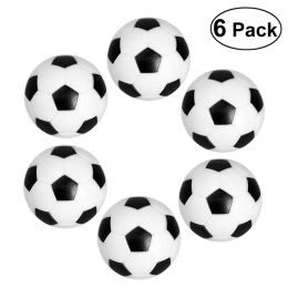 Voetbal heet 6 stcs 32 mm zwarte witte socstofbal voor entertainment flexibel getrainde ontspannen kinderen kleine Socer Ball Mini Tafel voetbalballen