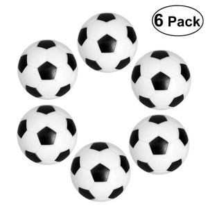 Soccer Hot 6pcs 32 mm Ball Socer blanc pour divertissement Flexible Trainted Kids Small Socer Ball Mini Table Boules de football