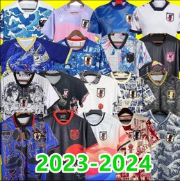 Voetbal Japan Jerseys Cartoon isagi Atom Tsubasa Minamino Asano Doan Kubo Ito Women Kids Kit Japans Special Uniform 23 24 Voetbalshirtspelerversie