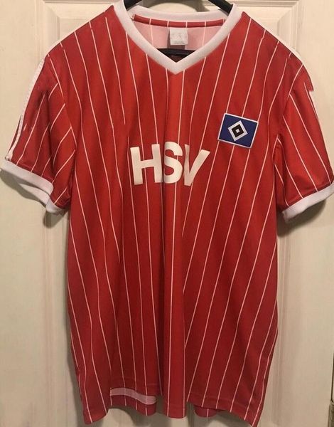 1982 1983 maillot de football rétro Hamburger SV 83 84 Horst Hrubesch Milewski Magath Rolff maillot de football coupe d'Europe finale classique vintage