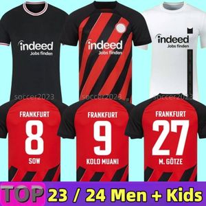 2023 2024 Eintracht Frankfurt camisetas de fútbol M.GOTZE JAKIC KOLO MUANI BORRE RODE SOW ALARIO KNAUFF LINDSTROM TUTA MARMOUSH NGANKAM SKHIRI 23 24 camiseta de fútbol