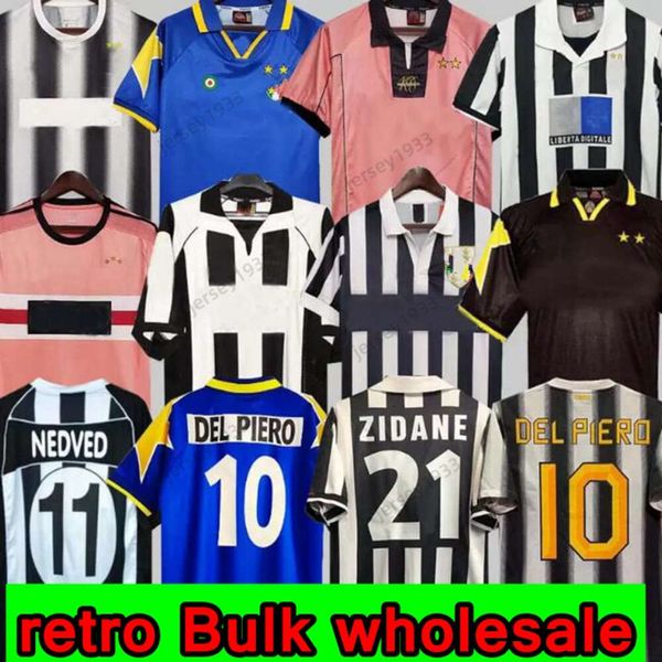 Soccer Jersey Retro Del Piero Pirlo Marchisio Inzaghi 84 85 92 96 97 98 99 02 03 04 05 94 95 Zidane Maillot Davids Boksic Conte Shirt 11 12 Football Shirt