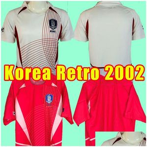 Jerseys de football 2002 Corée du Sud Retro 02 04 C G Song Ahn Jung-Hwan M B Hong Park Ji-sung t y Kim Home Away Vintage Classic Football SH DH6D1