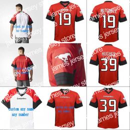 Maillots de football 2018 New Style Calgary Stampeders Jersey 19 Bo Levi Mitchell 39 Charleston Hughes Maillots de football personnalisés 100% cousus