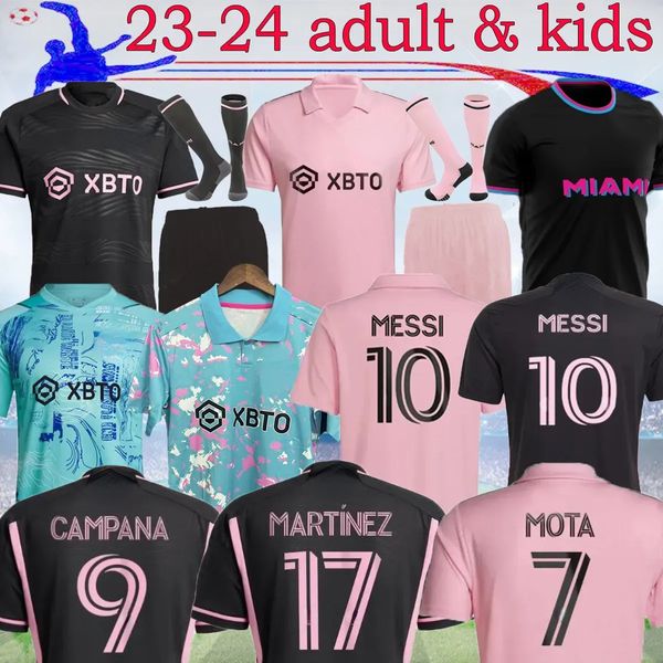 2023 2024 Inter Jerseys CF MESSIS Matuidi HIGUAIN CAMPANA YEDLIN BECKHAM 23 24 Fútbol Hombres Niños Fans Versión MLSs Kits de camisa Niño Adulto Uniforme