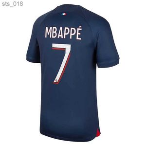 Voetbalshirts 2023 2024 Maillots White Away 10 Mbappe R. Sanches Hakimi 23 24 Enfants Maillot French S Vierde Voetbalshirts Heren KitsH240308