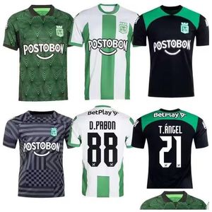 Jerseys de fútbol 2023 Atlético Nacional Medellín Kit de fútbol Camisa 23 24 Inicio D Pabón J Duque Da Jarlan Roman Visitante S Mosquera Candelo M Otvem