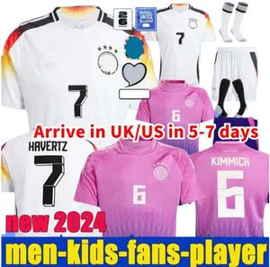 Jerseys de football 2024 Coupe d'Europe Hummels Kroos Gnabry Werner Draxler Reus Muller Gotze Men et enfants Kit Fans Player Version Football Shirt