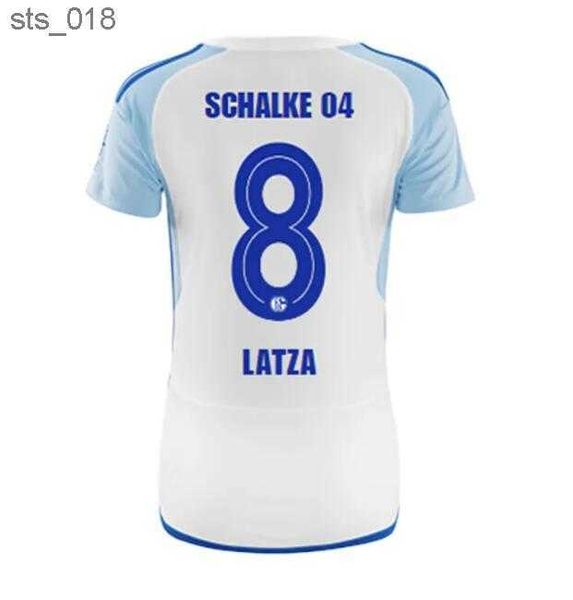 Maillots de football 2024 Schalke Home sponsor Kutucu Schopf Serdar Ozan Mascarell TERODDE ZALAZAR BULTER PIERINGER DREXLER LEE FLICK Chemises de football H240307